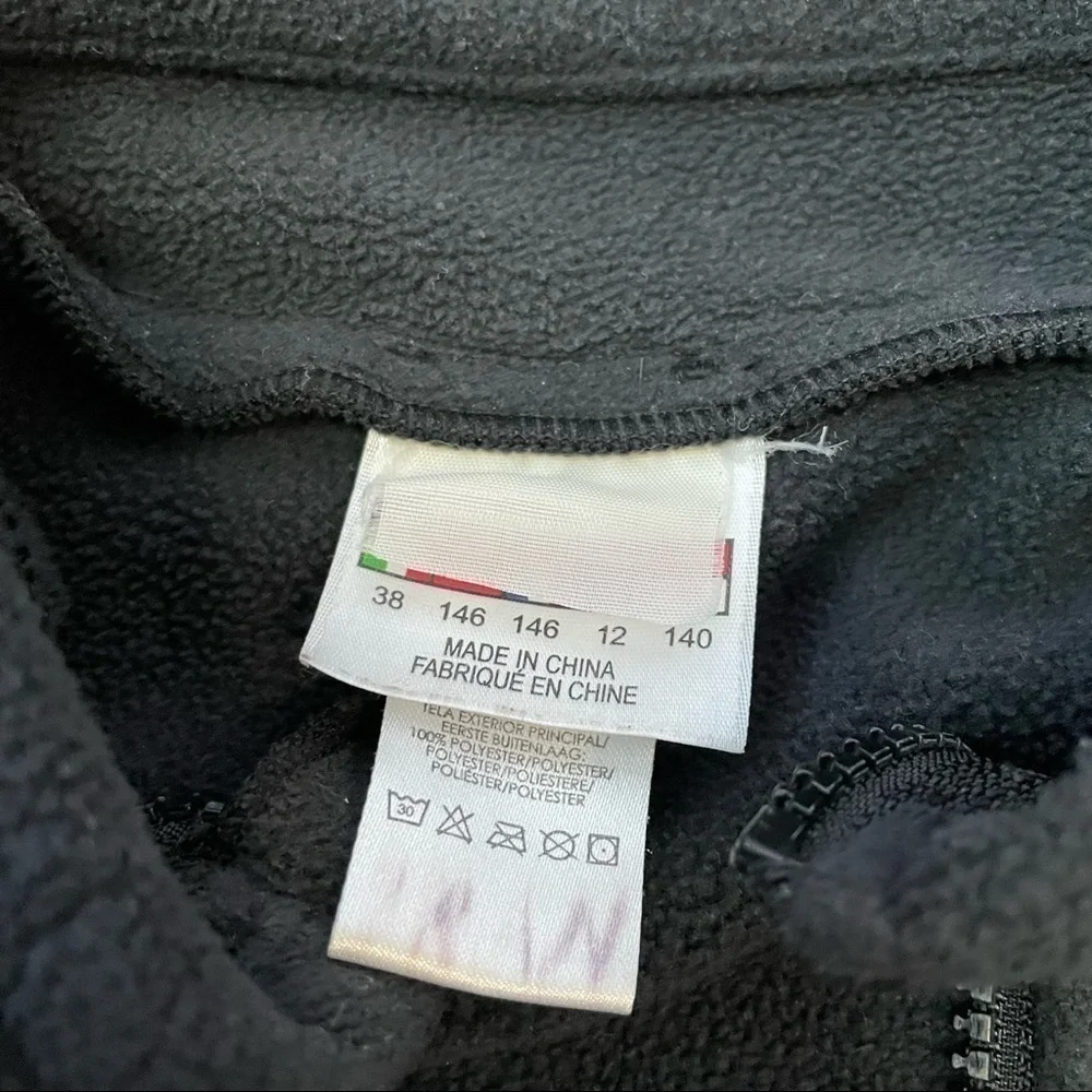 SPYDER Black Fleece Jacket Kids Size 12